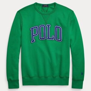 Men's Polo Ralph Lauren Logo Crewneck Sweatshirt Kelly Green Size: Large